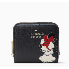 Disney X Kate Spade Minnie Mouse Zip Around Wallet - Black [CA 11103009]