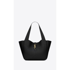 YSL Bea Tote In Grained Leather