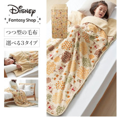 日本直送 迪士尼超細纖維保暖毯 / 五色入