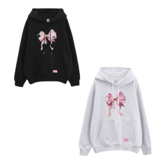 RonRon Double Ribbon Oversized Hoodie [韓國連線W]