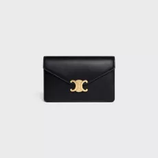 Celine Wallet On Chain Margo In Shiny Calfskin