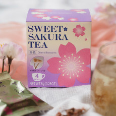日本直送 甜櫻花茶紅茶 4入 / 紫色