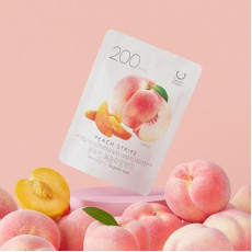 【新口味】韓國直送 韓國製 Delight Project Peach Strips 低卡低熱量水蜜桃果乾 125g 2包/套