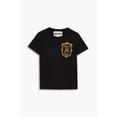 Moschino 刺繡棉平紋針織 T Shirt