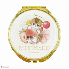 日本直送 官方正版 mofusand Mofumofu Store 小巧鏡子 / 白色