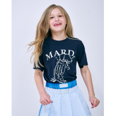 Mardi Mercredi Kids TShirt Swing The Tail Ddanji - Navy Ivory [韓國連線W]