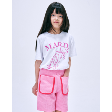Mardi Mercredi Kids TShirt Swing The Tail Ddanji - White Pink [韓國連線W]