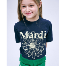 Mardi Mercredi Kids TShirt Flowermardi - Navy Lemon [韓國連線W]