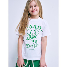 Mardi Mercredi Kids TShirt Pearl Necklace Swing The Tail Ddanji - White Green [韓國連線W]