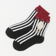 日本直送 日本 ANNA SUI mini HELLO KITTY 50th 條紋玫瑰船型襪