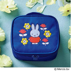 日本直送 日本 Miffy 刺繡梳妝袋 / 藍色