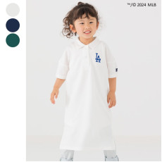 日本直送 2024 MLB 童裝半袖 Polo 連身裙 / 三色入
