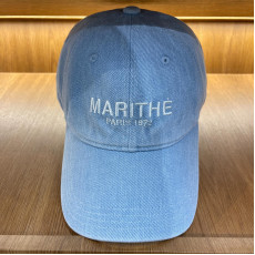 Marithe Francois Girbaud M7 DENIM WASHING LOGO BALL CAP [韓國連線 D]