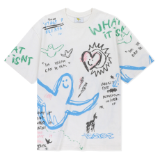 What it isn't No.11 Angel Graffiti Drawing Short Sleeve T-Shirt [韓國連線 D]