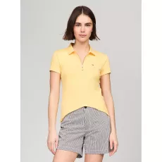 Tommy Hilfiger Slim Fit Zip Polo - Daisy Yellow [CA 10530003]